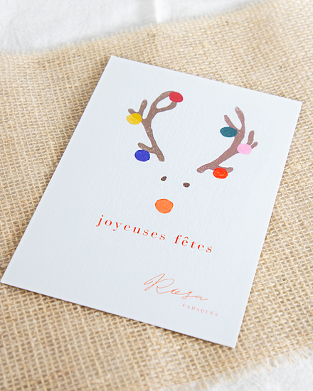 Carte 'Joyeuses Fêtes' 