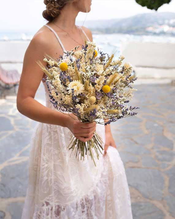 Bouquet de fleurs séchées Gala Rosa Cadaques 2 Bouquet Gala fleurs séchées Rosa Cadaqués