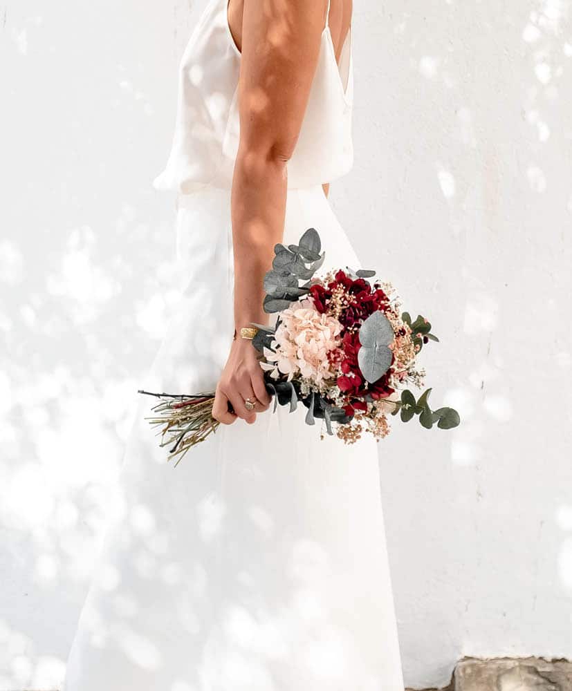 Bouquet de mariée Frida_Rosacadaques_Fleurs séchées 3 Bouquet de mariée en fleurs séchées champêtre et moderne
