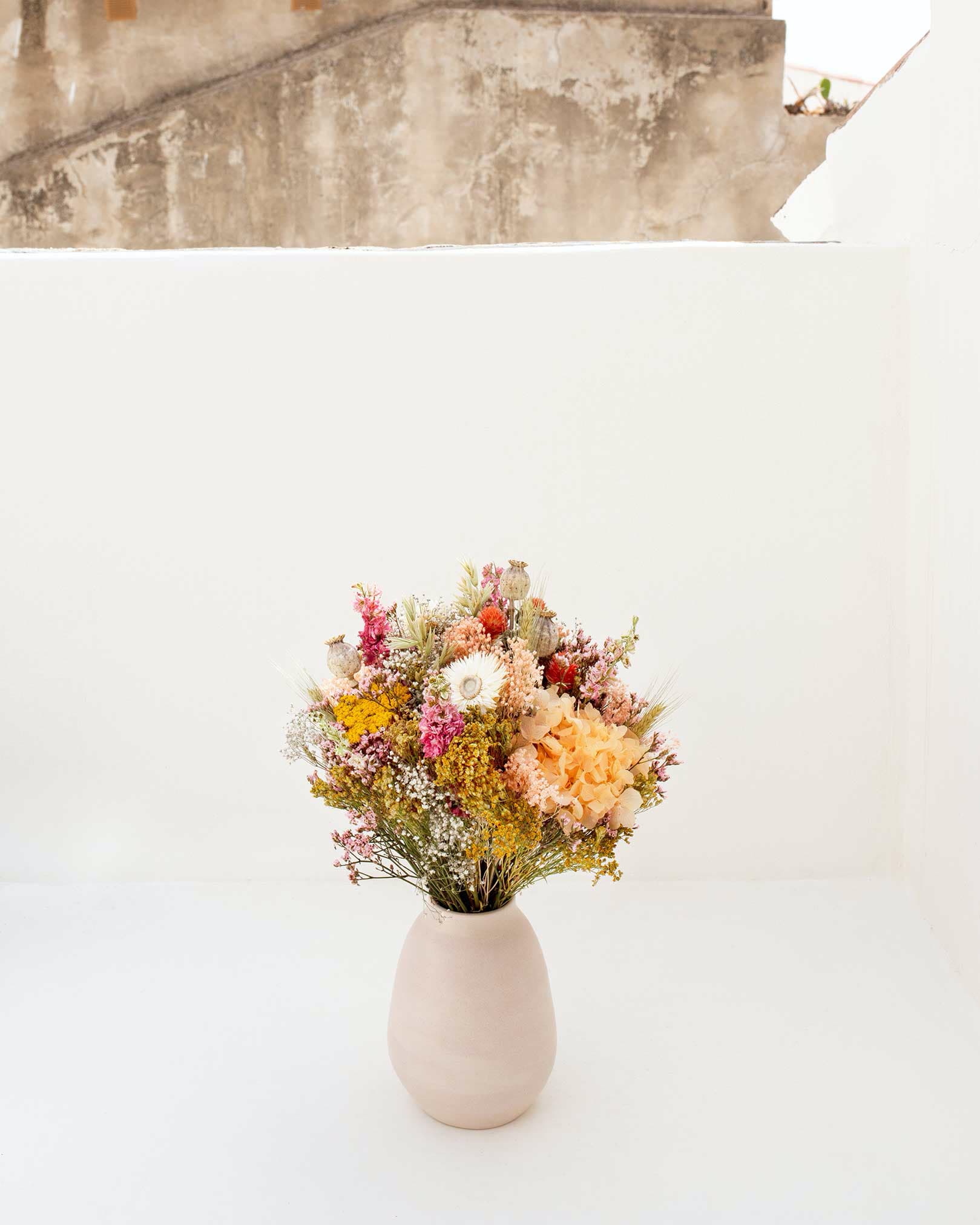 Bouquet de fleurs séchées Caïals Rosa Cadaqués Bouquet de fleurs séchées Caïals Rosa Cadaqués