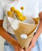 Craspedia-jaune-1 Botte fleurs sechees Craspedia jaune