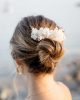 Peigne fleurs séchées Blanca Peigne mariage en fleurs séchées Blanca Rosa Cadaqués