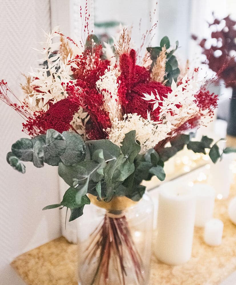 Bouquet De Noël Rouge Rosa Cadaqués